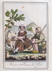 ヴォージュ出身の男と女、「大百科事典」1796年